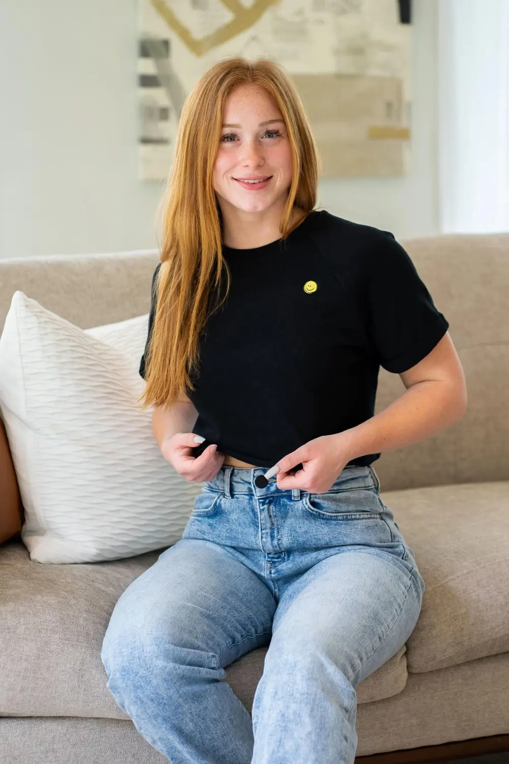 W411 Raglan Cropped Tee