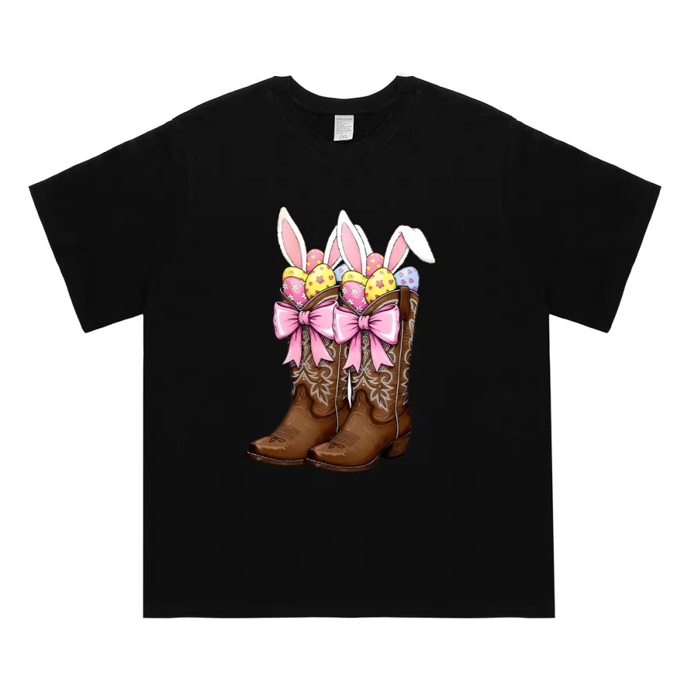 Cowboy Boots Easter Coquette T-Shirt