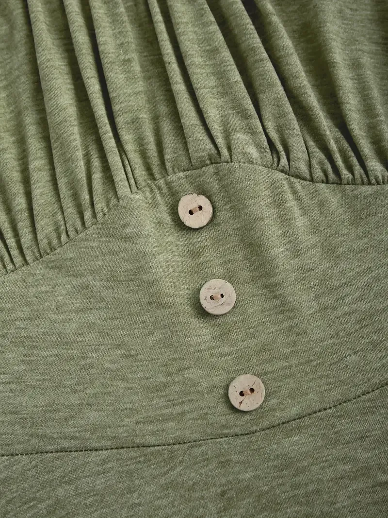 Women's Lace-Up Tie Front A-Line Tank Dress – Casual Summer Style