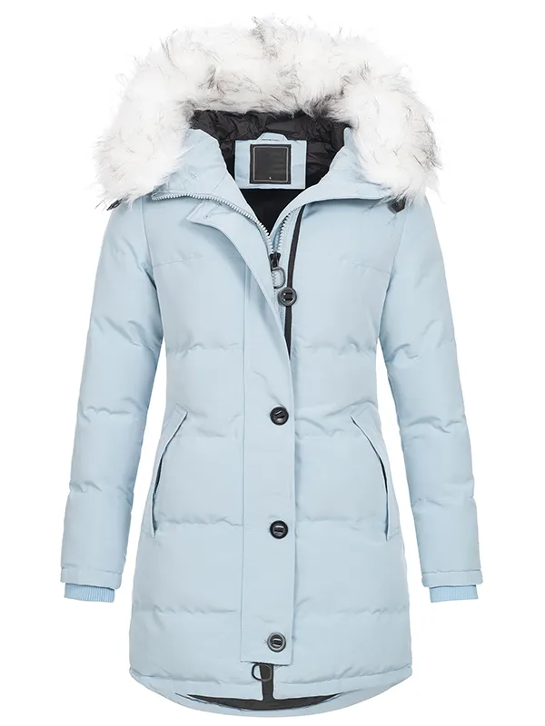 Designer women's winter coat parka