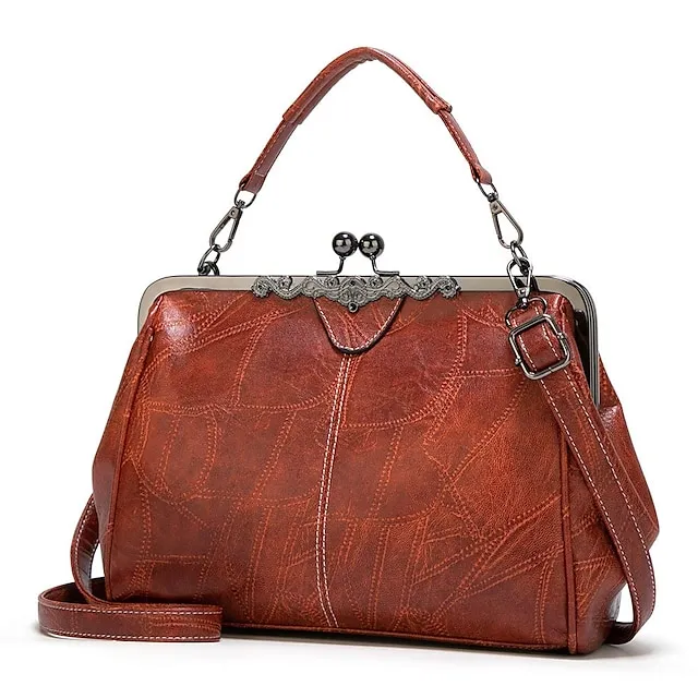 Women's Handbag Crossbody Bag Diaper Bag Tote PU Leather Alloy Outdoor Daily Zipper Adjustable Large Capacity Waterproof Quilted Black Almond Pink