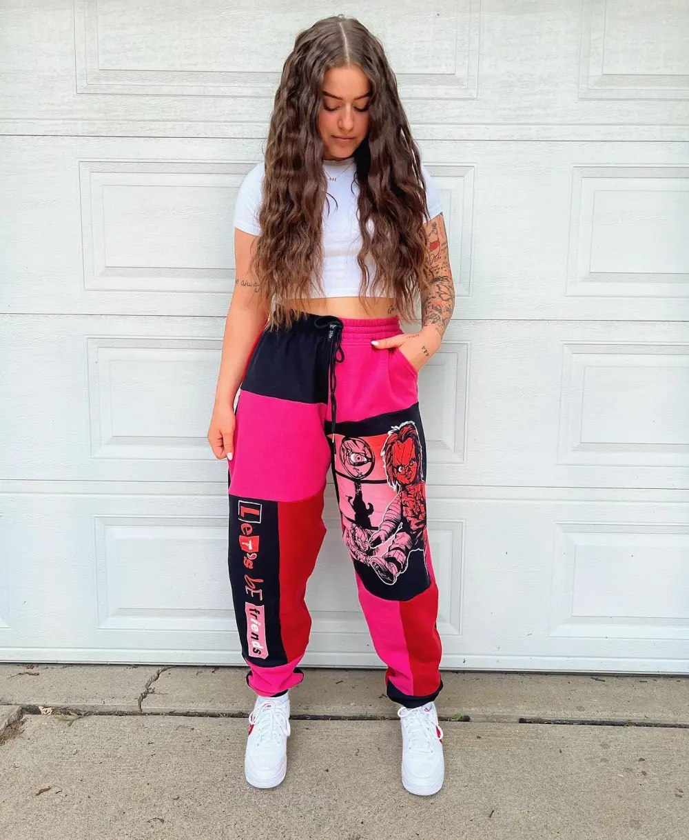 Sweatpants how perfect and cozy piece for your Halloween day