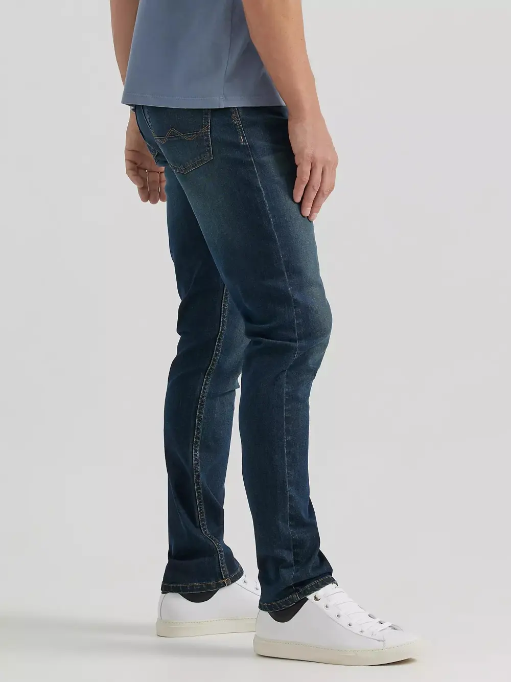 MEN'S WRANGLER FIVE STAR PREMIUM ATHLETIC FIT JEAN IN CHOCOLATE CHIP