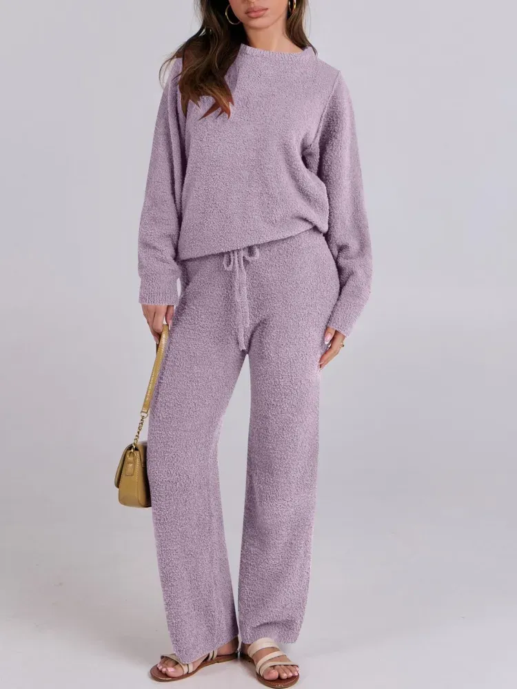 ✨Fuzzy Fleece Lounge Sets 2 Piece Outfits