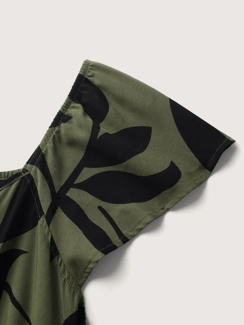 Floral Waist-Cinched Drawstring Maxi Dress