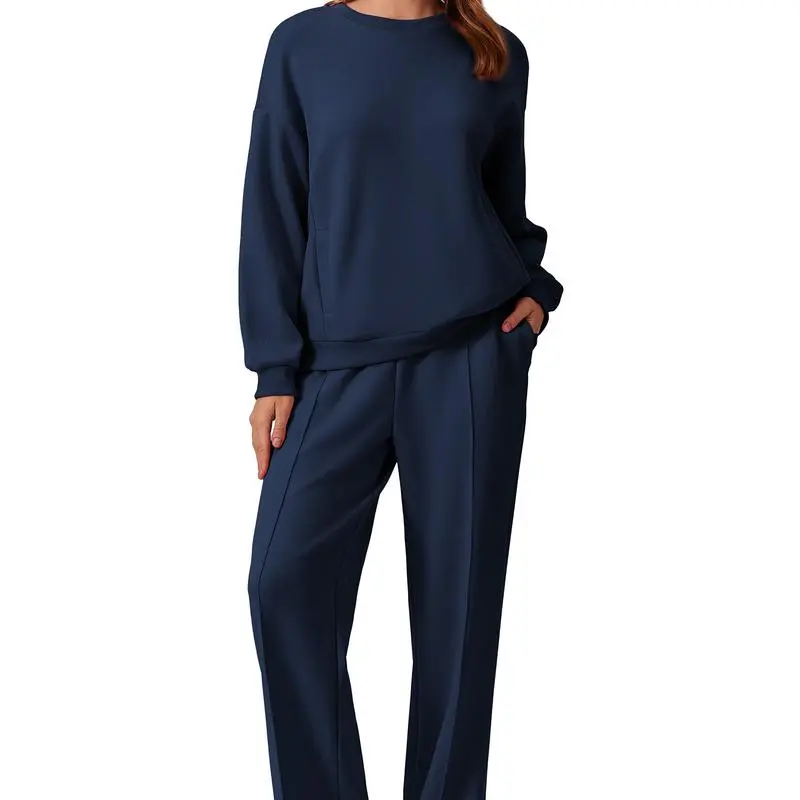 2-Piece Long Sleeve Sweatshirt & Pants Set