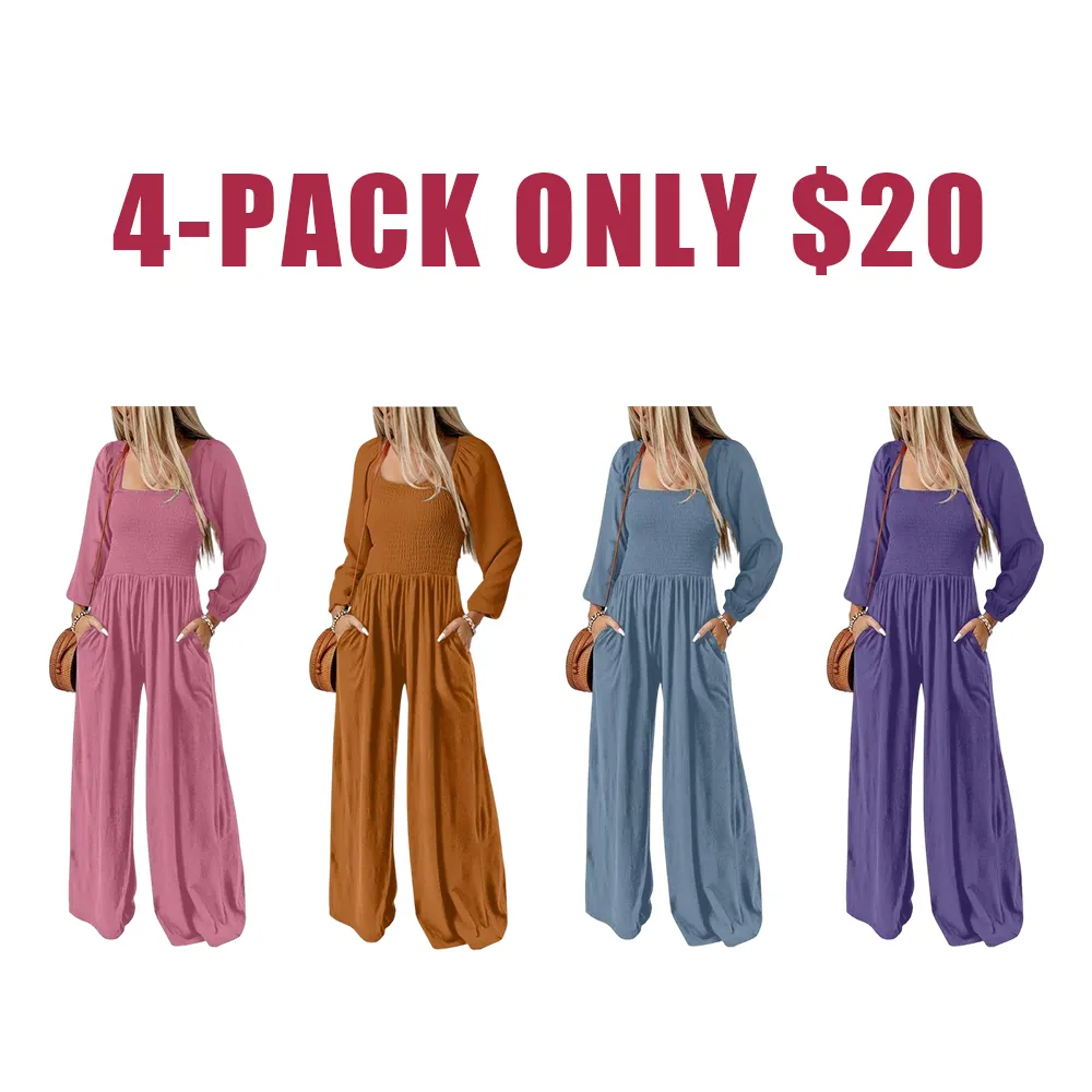 Women's Casual Loose Overalls Jumpsuits