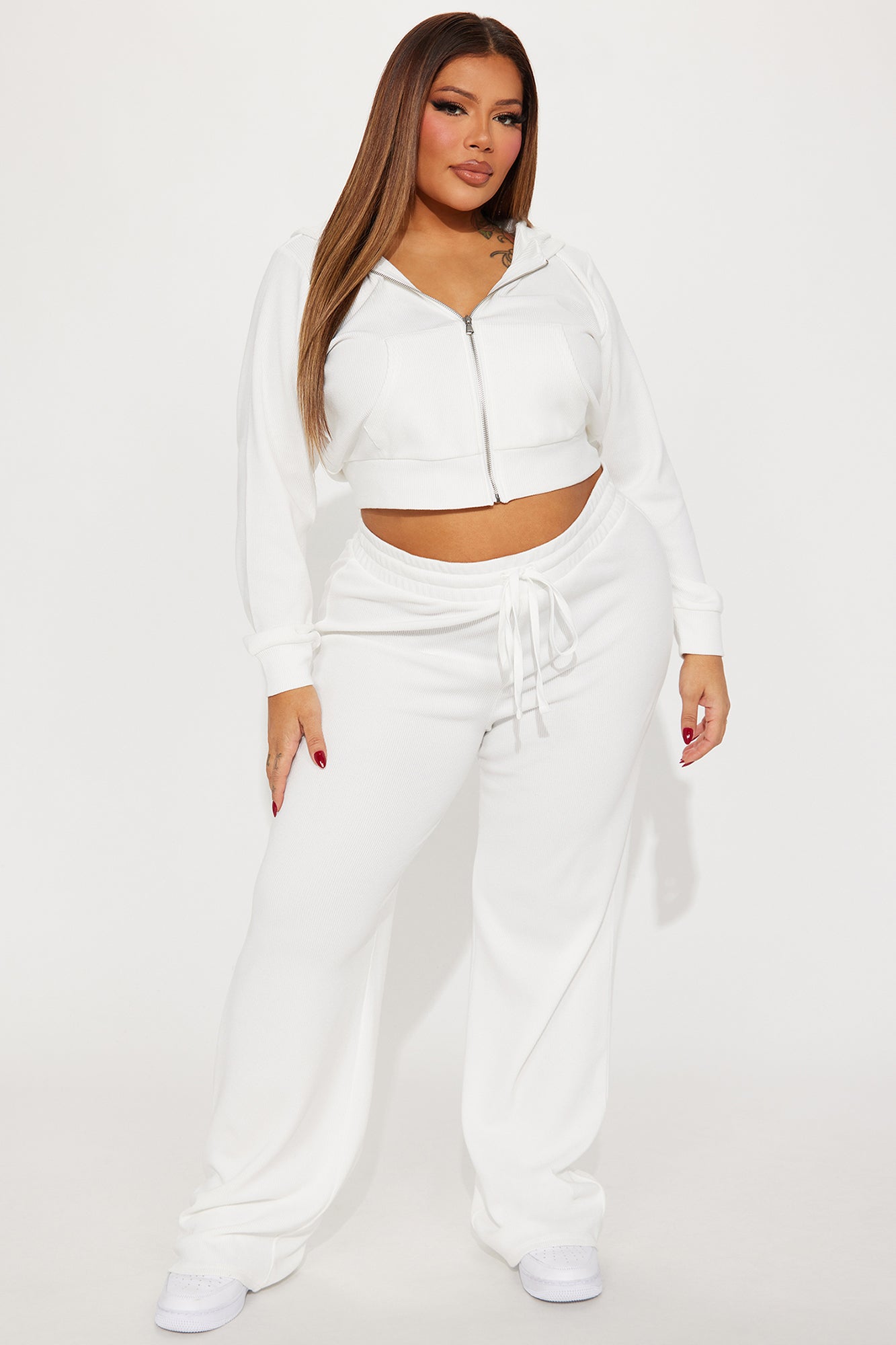 Thinking Of You Thermal Pant Set - Cream