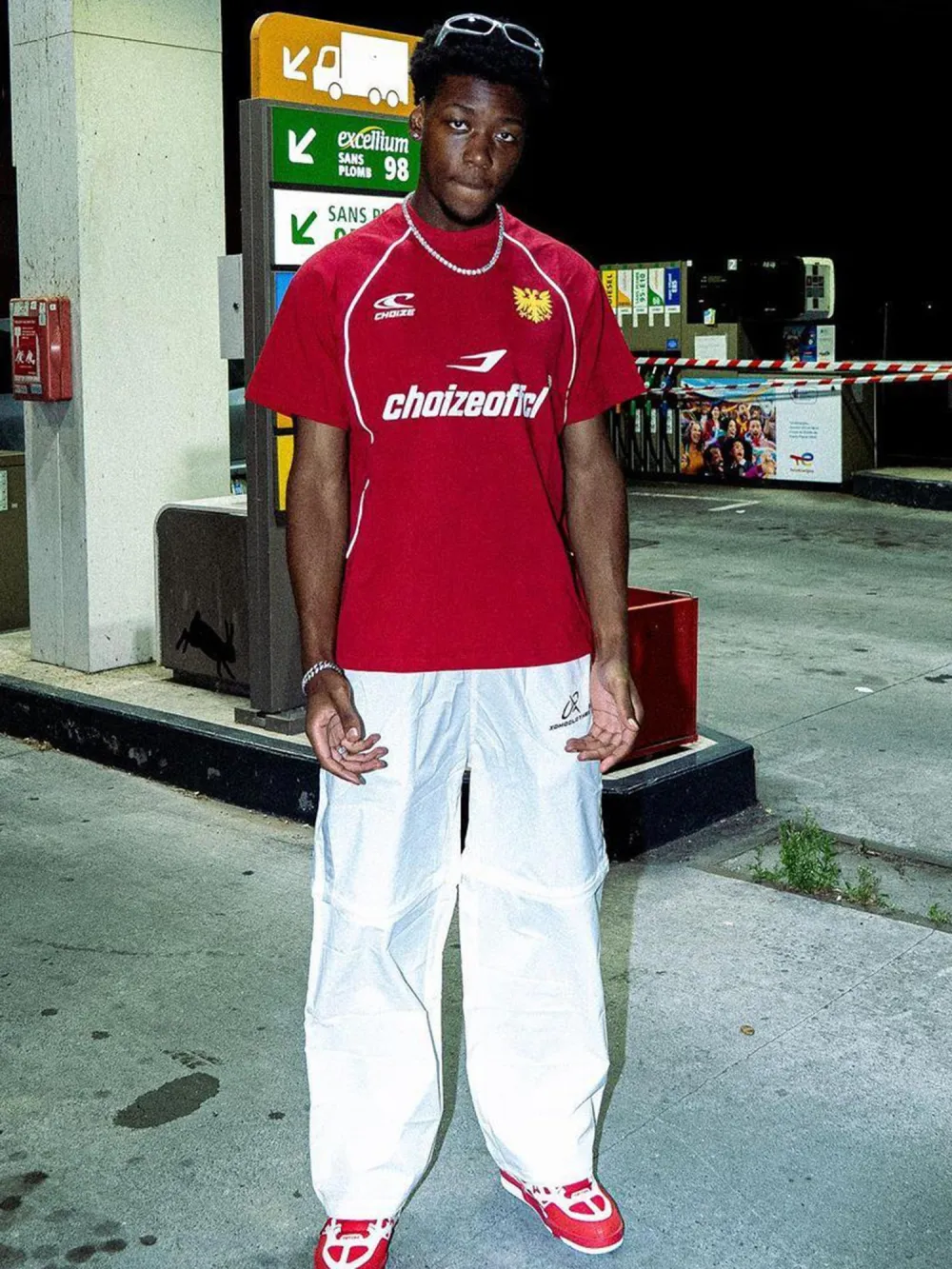 Retro Letter Print T-shirt - 1671