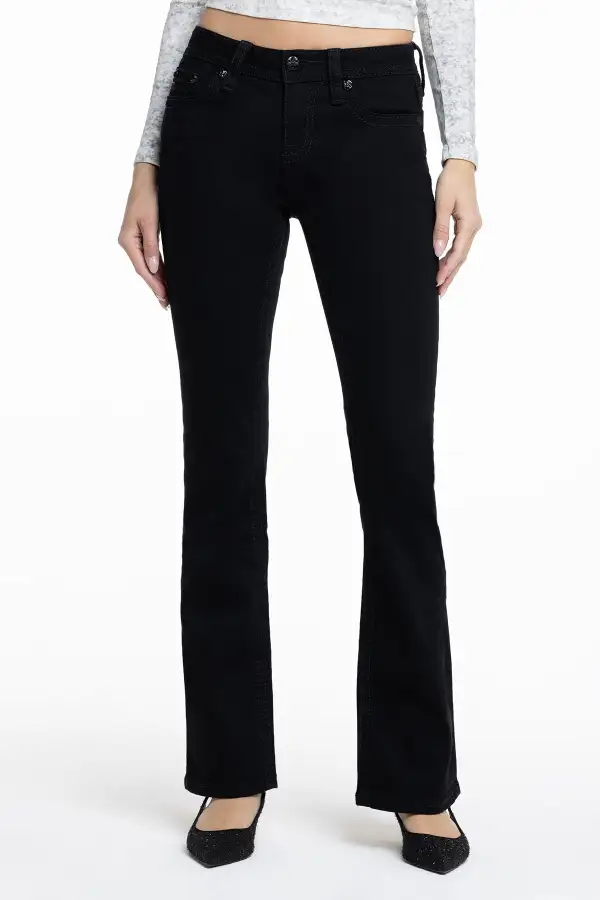 Flying Black Bootcut Jeans