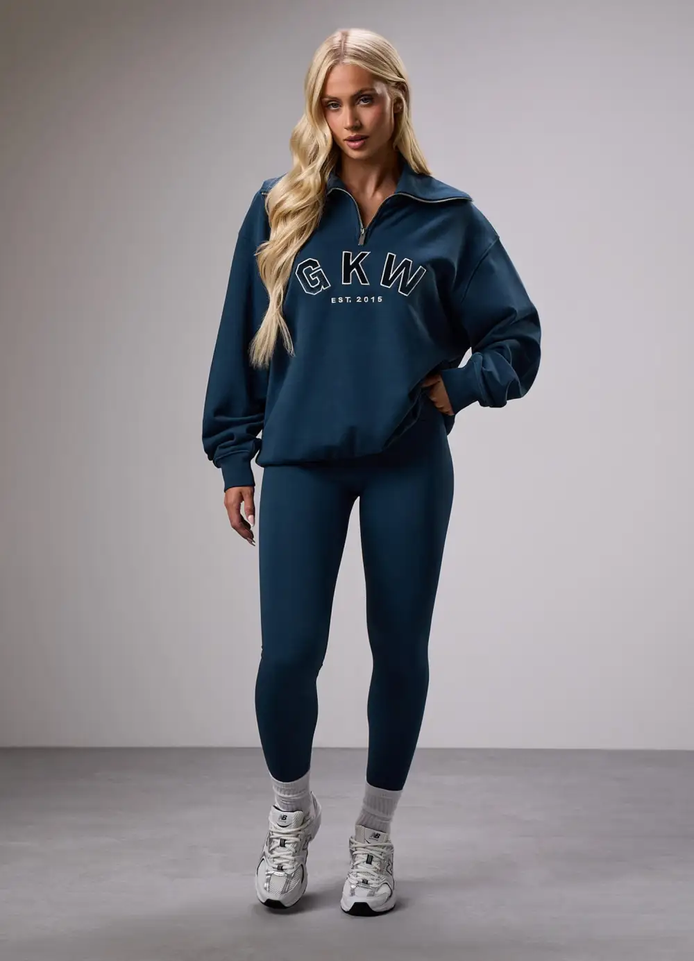 GKW Sports Luxe Rib Collar Funnel - Rich Blue