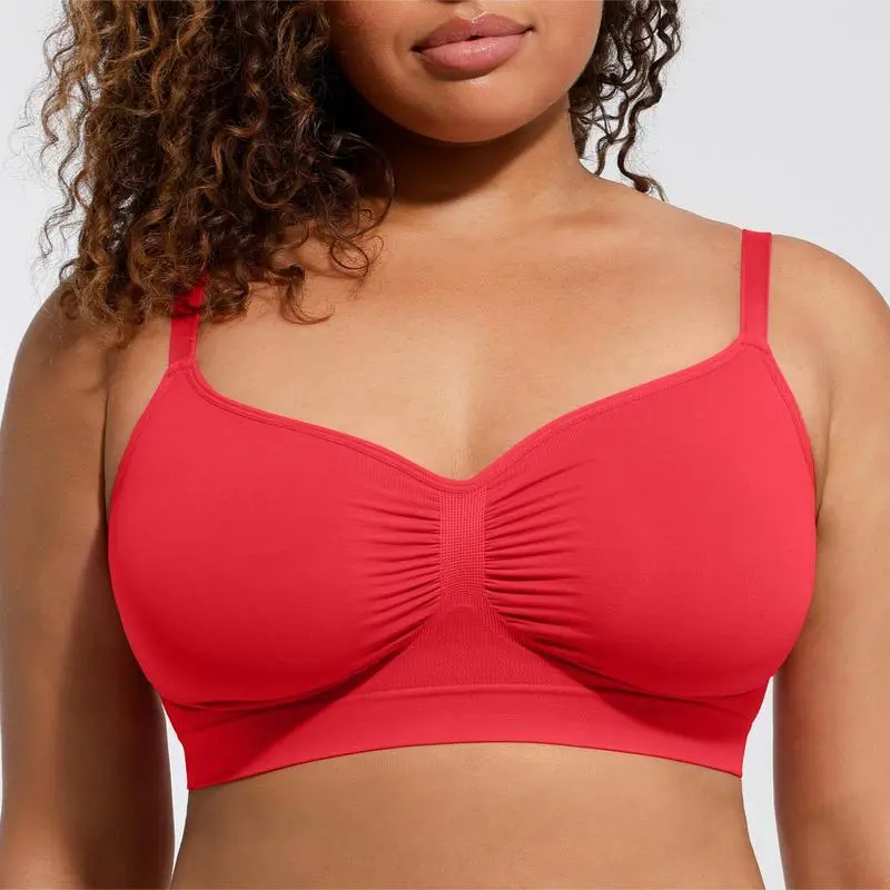 FeelinGirl Wireless Sculpt Bra – Seamless, Unlined, Comfortable Everyday Bralette for Women