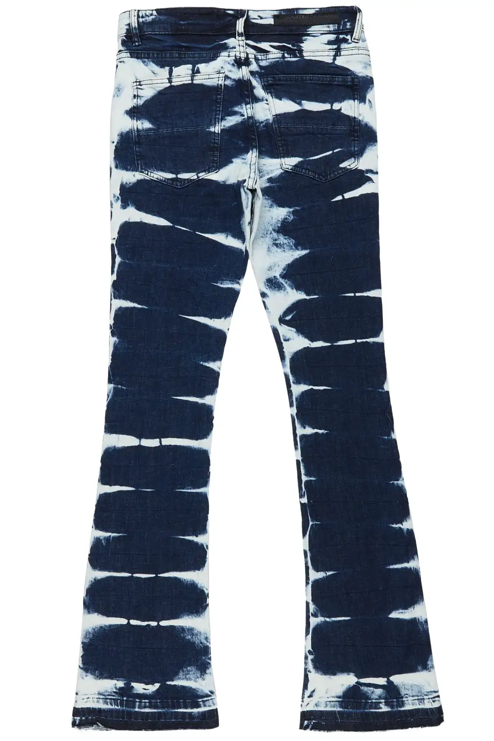 Dula Blue/White Stacked Flare Jean