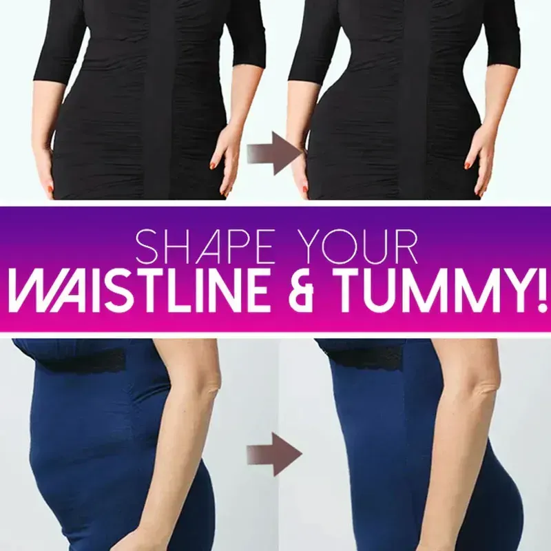 Crossover hip lift reinforced non-rolling non-marking tummy tuck