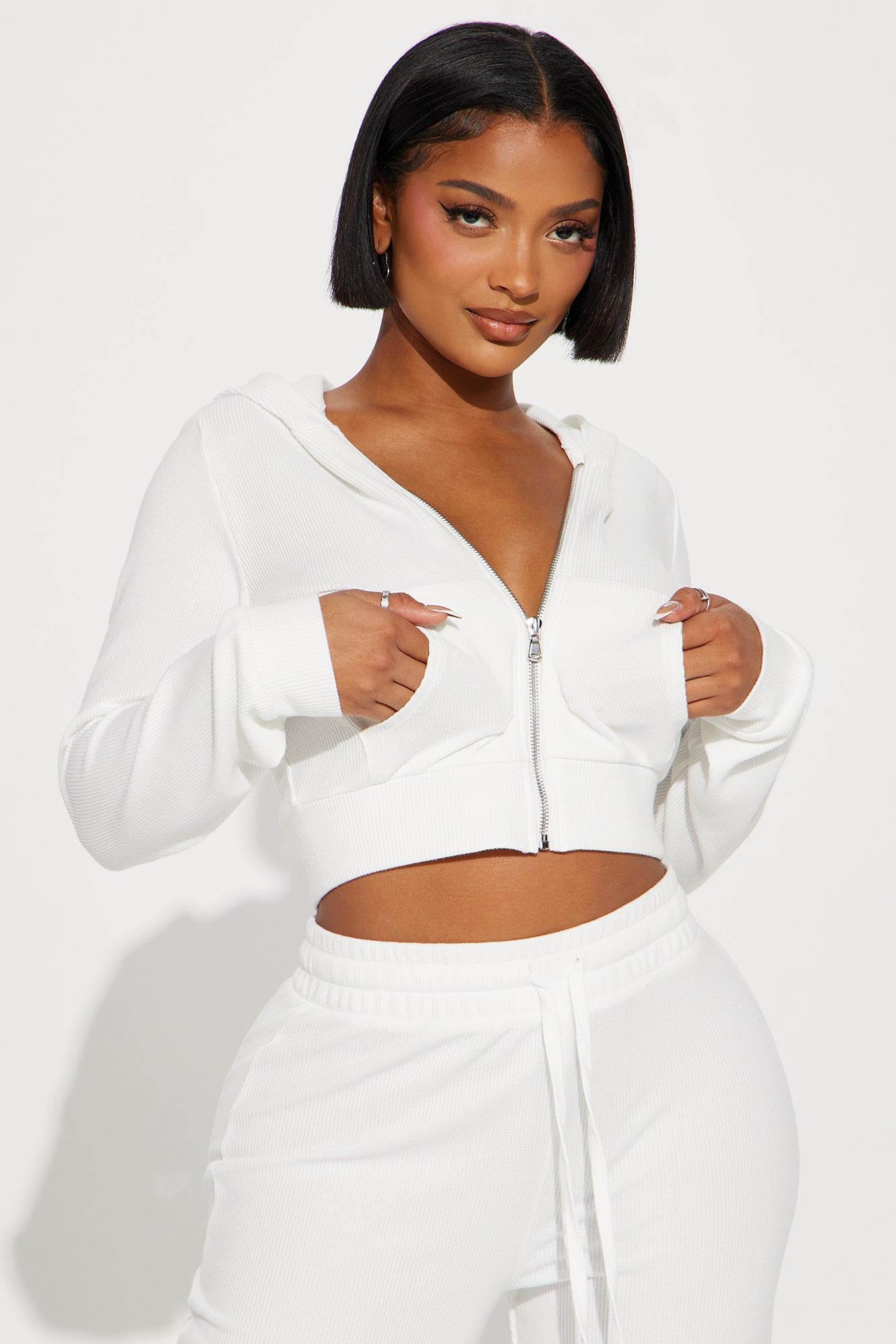 Thinking Of You Thermal Pant Set - Cream