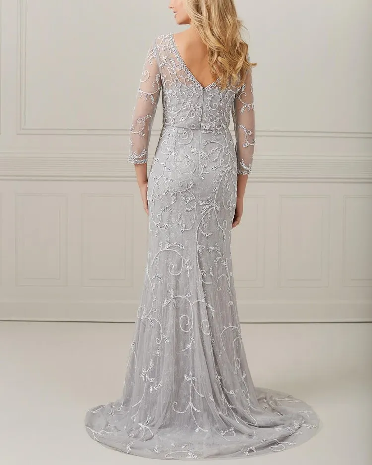 Elegant Fashion Mesh Rhinestone Dress