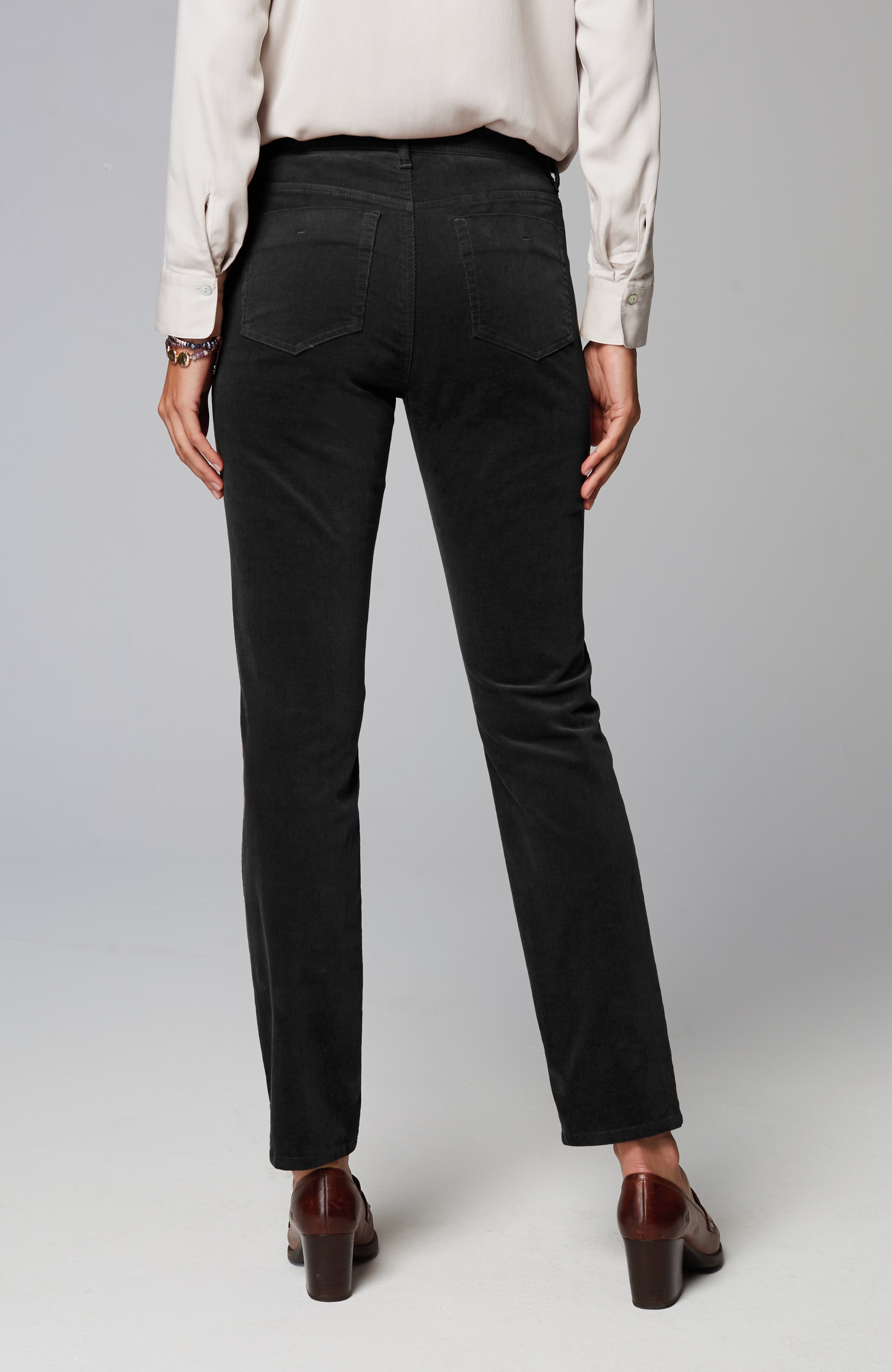 Authentic Fit Slim-Leg Corduroy Pants