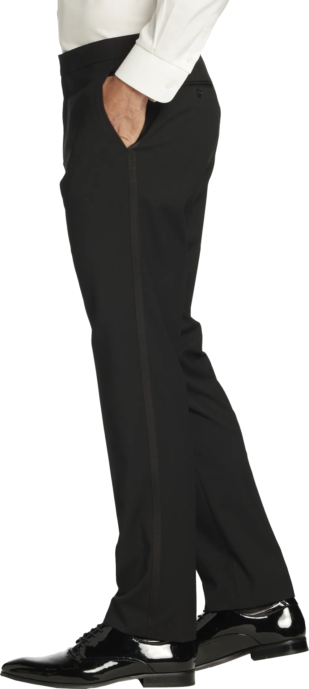Tommy Hilfiger Slim Fit Wool Blend Tuxedo Pants