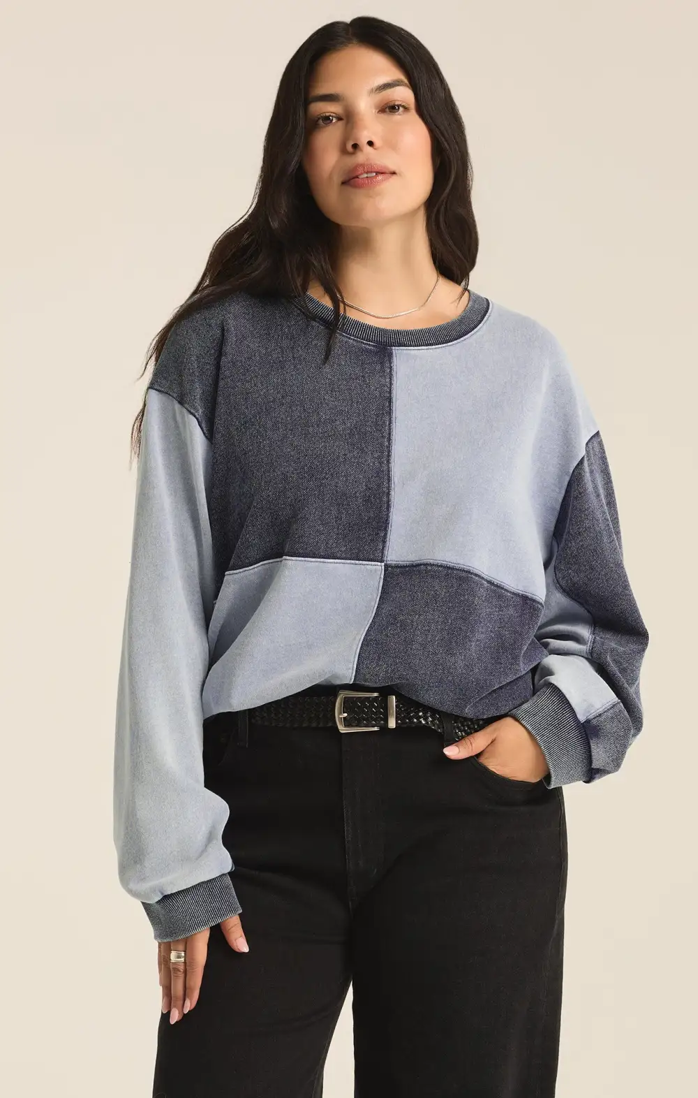 Fair & Square Denim Sweatshirt