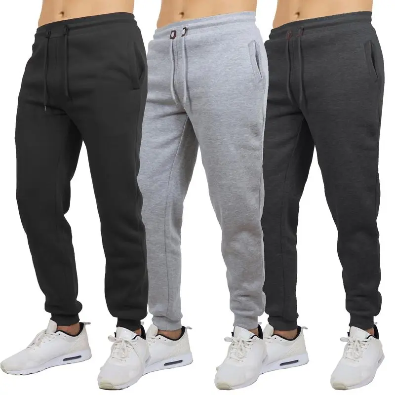Men's Fleece Jogger Sweatpants – Athletic Fit with Drawstring