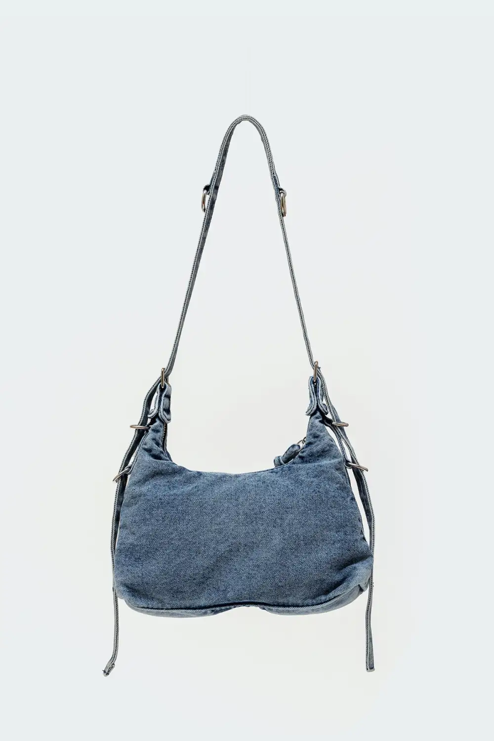 Denim Buckle Bag