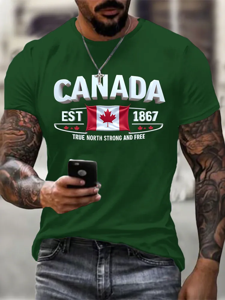 Men'S True North Strong And Free T-Shirt