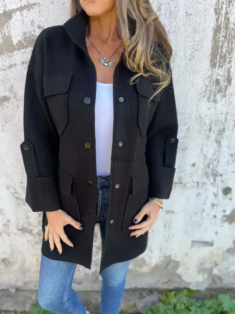 BLACK TINI COAT