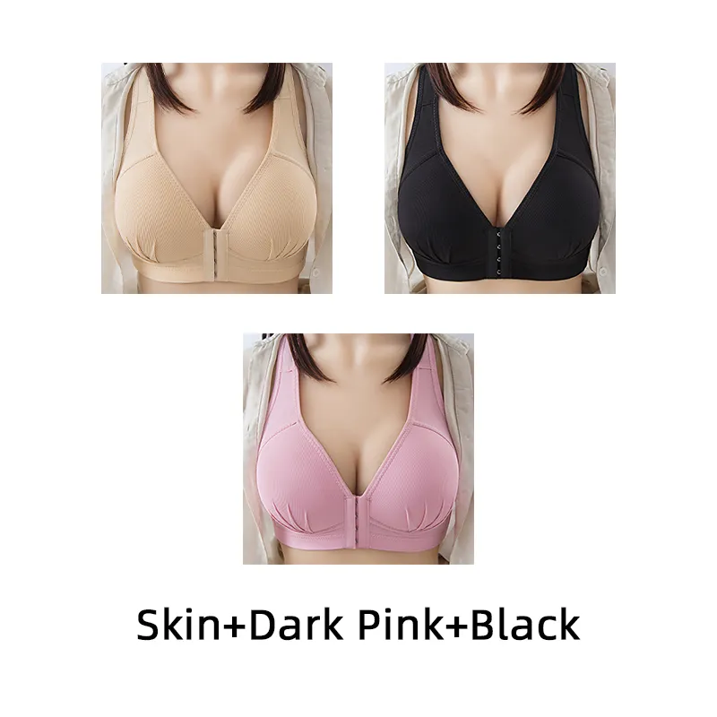 🔥 Plus Size Cotton Front Buckle Bra(50% OFF!FREE SHIPPING)