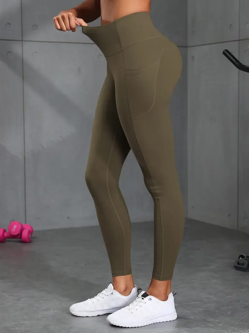 Women's Athletic Yoga Leggings – High Waist, Pockets, Multi-Pack Options