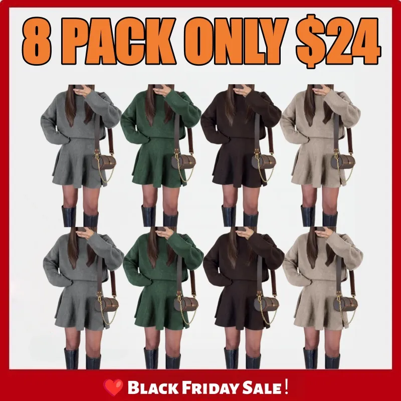 Women's Casual Half-High Neck Long Sleeve Knit Dress