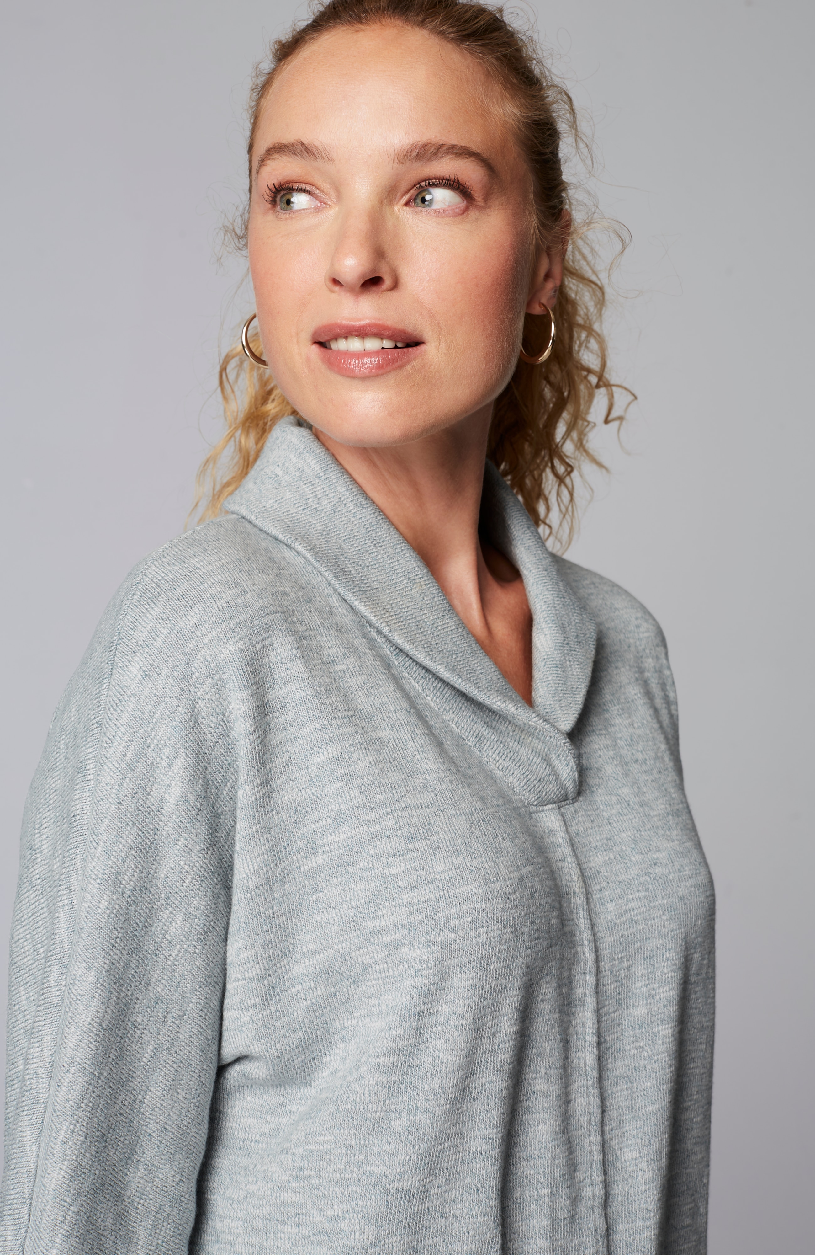 Pure Jill Shawl-Collar Dolman Top