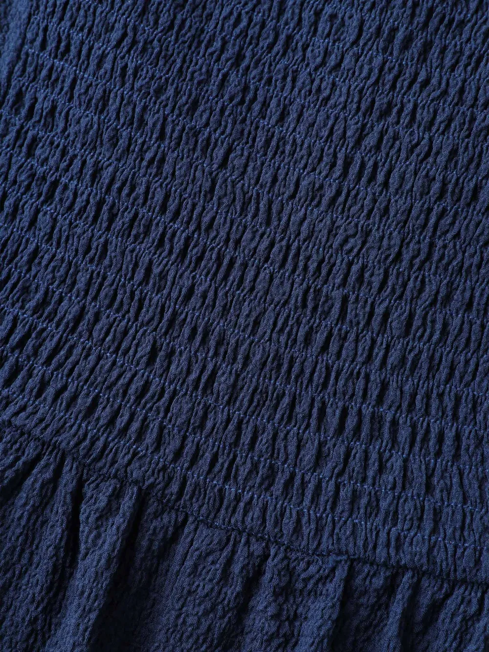 Shirred Pockets Wide-Leg Plain Jumpsuit