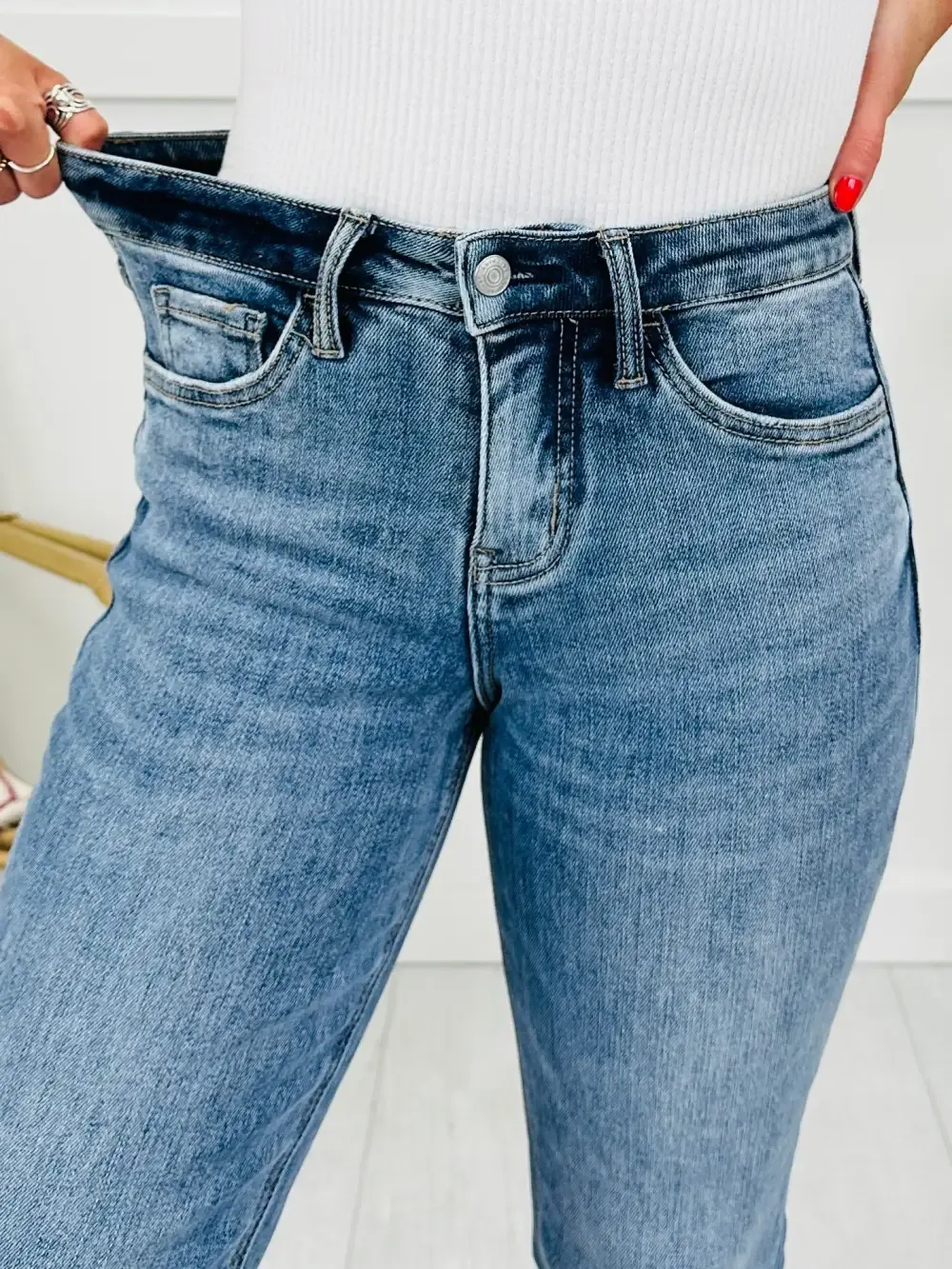 Stick With You Tummy Control Boyfriend Jeans