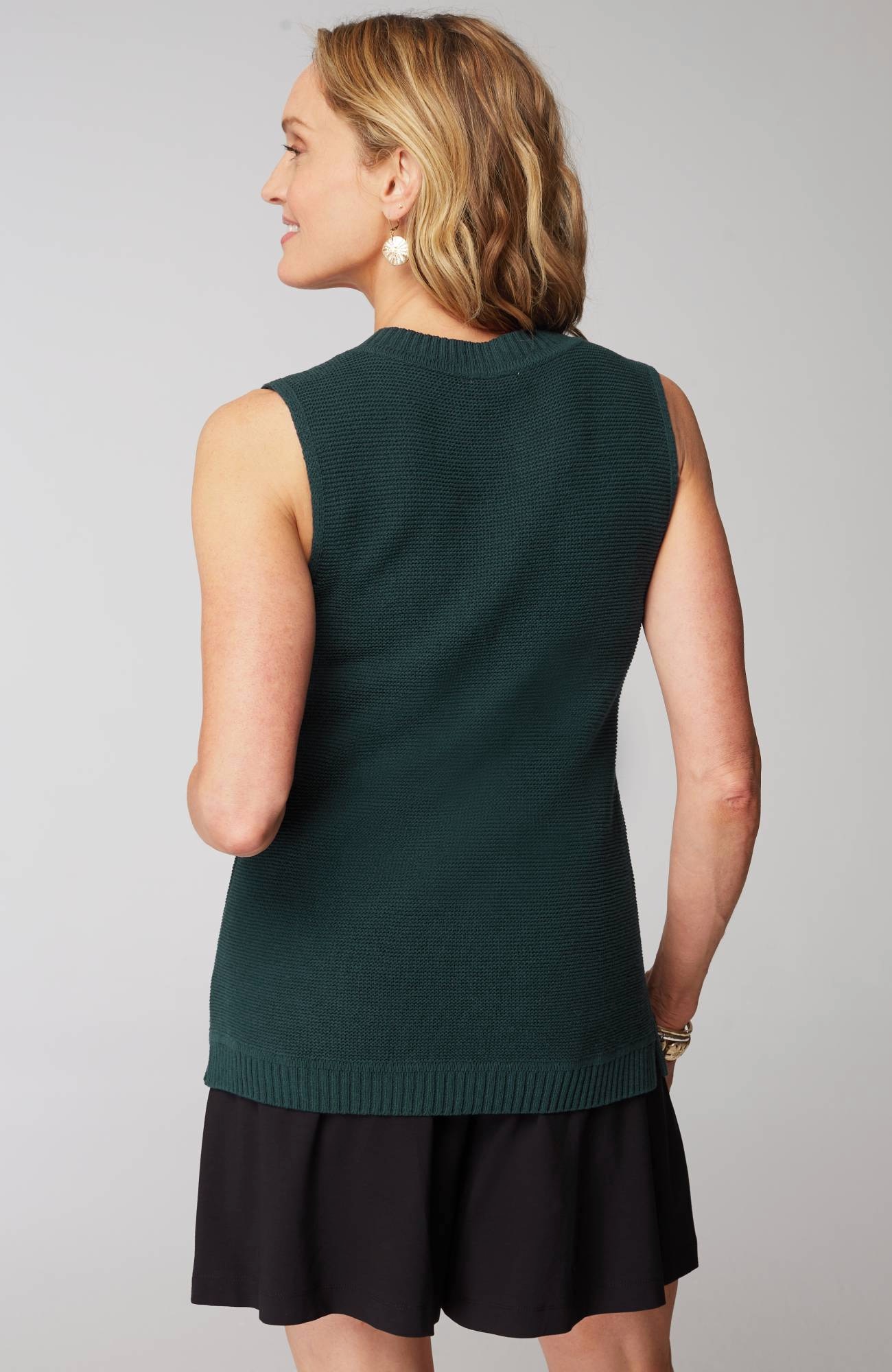Wearever Textured Sleeveless Sweater