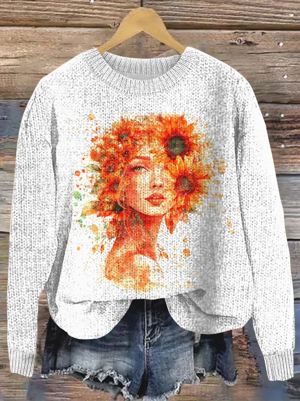 Regular Fit Crew Neck Casual Wool/Knitting Sweater