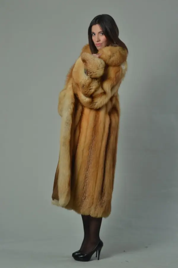 Red Fox Fur Coat