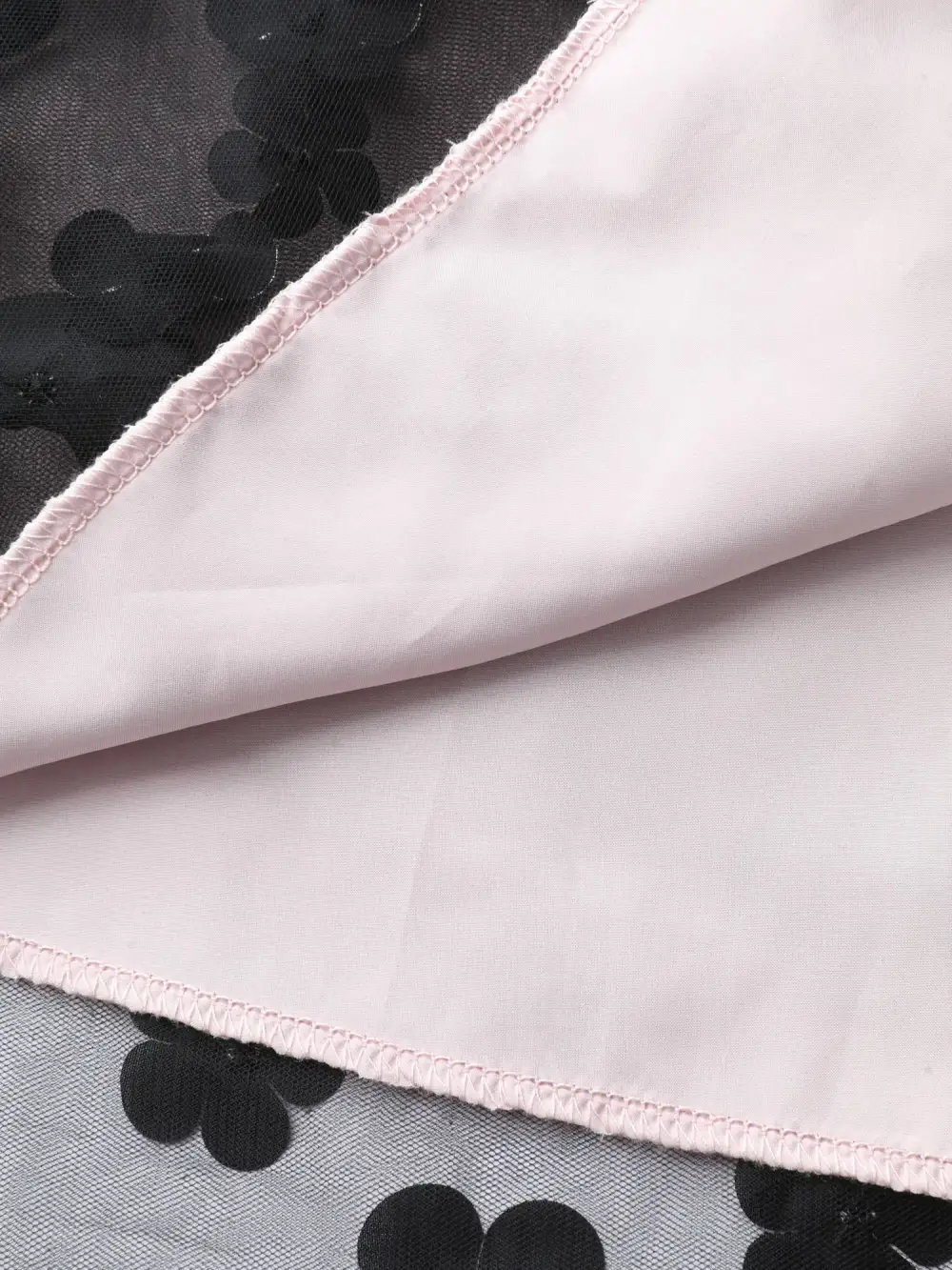 3D Floral Back-Tie Sheer Midi Dress