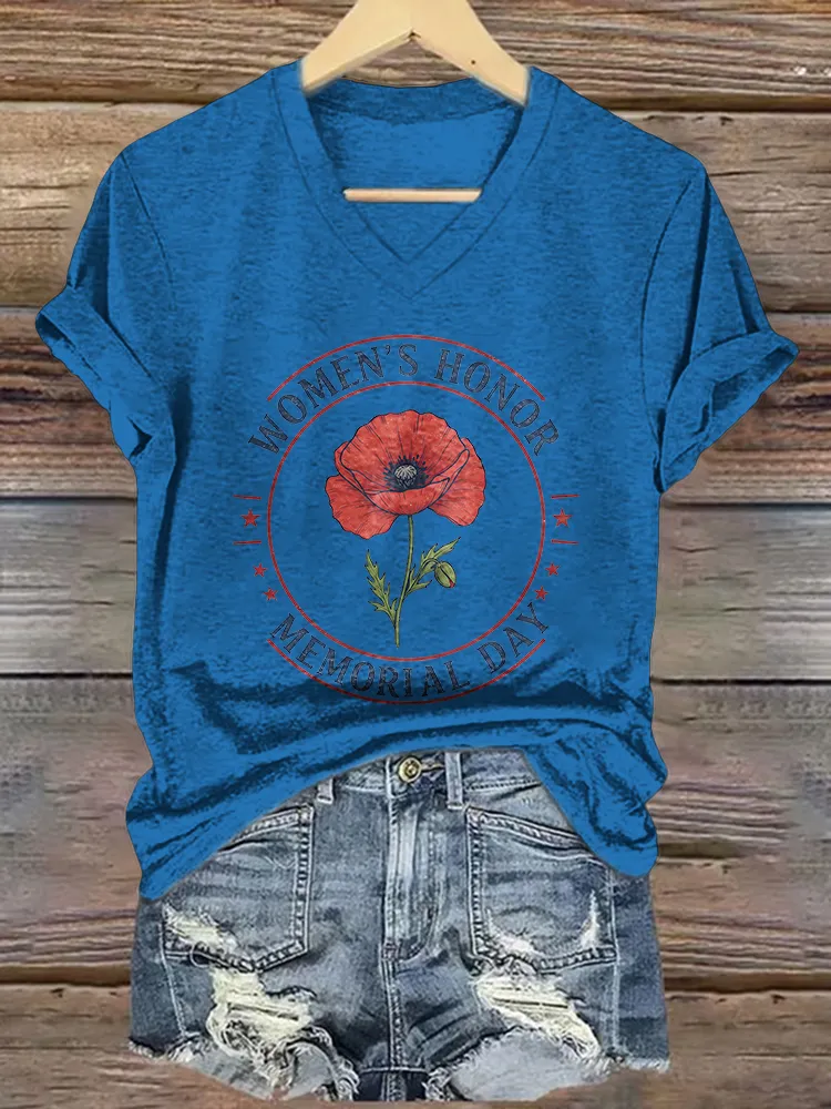 Women'S Honor Memorial Day T-Shirt