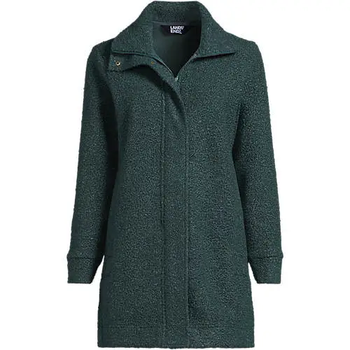 Women's Petite Boucle Fleece Coat