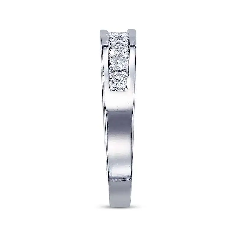 Diamond Anniversary Band 1 ct tw Princess-cut 14K White Gold shein on cat