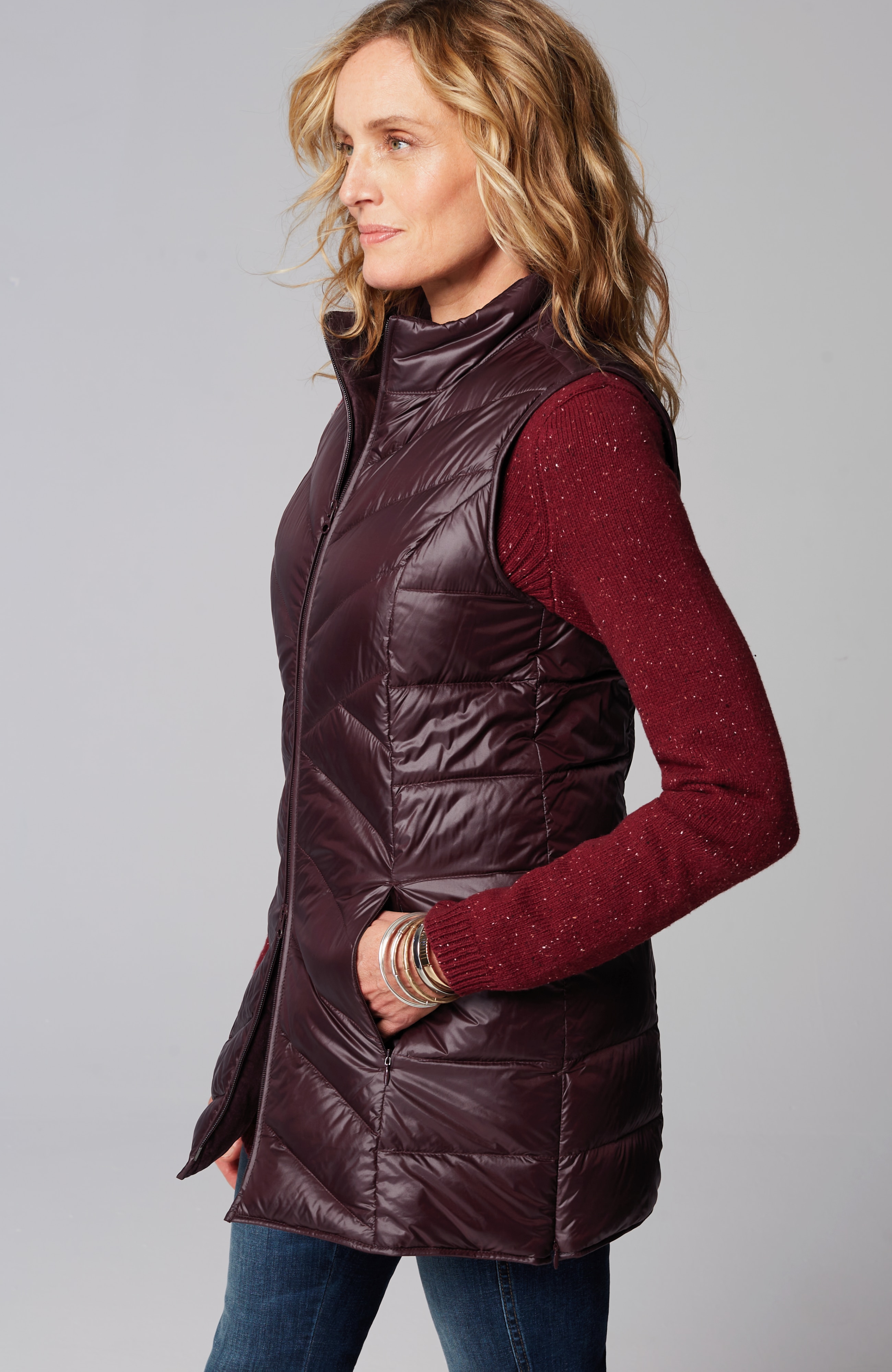 Side-Zip Down Puffer Vest