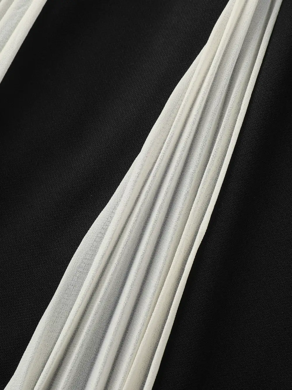 Stripes Color Contrast Detachable Straps Maxi Dress