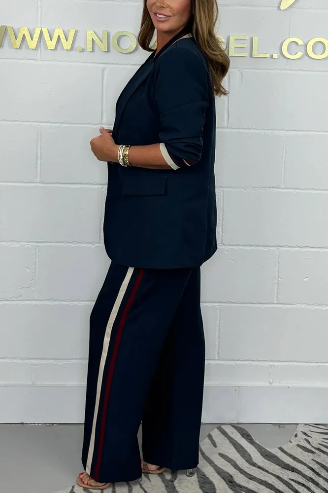 Side Stripe Trouser & Blazer Suit