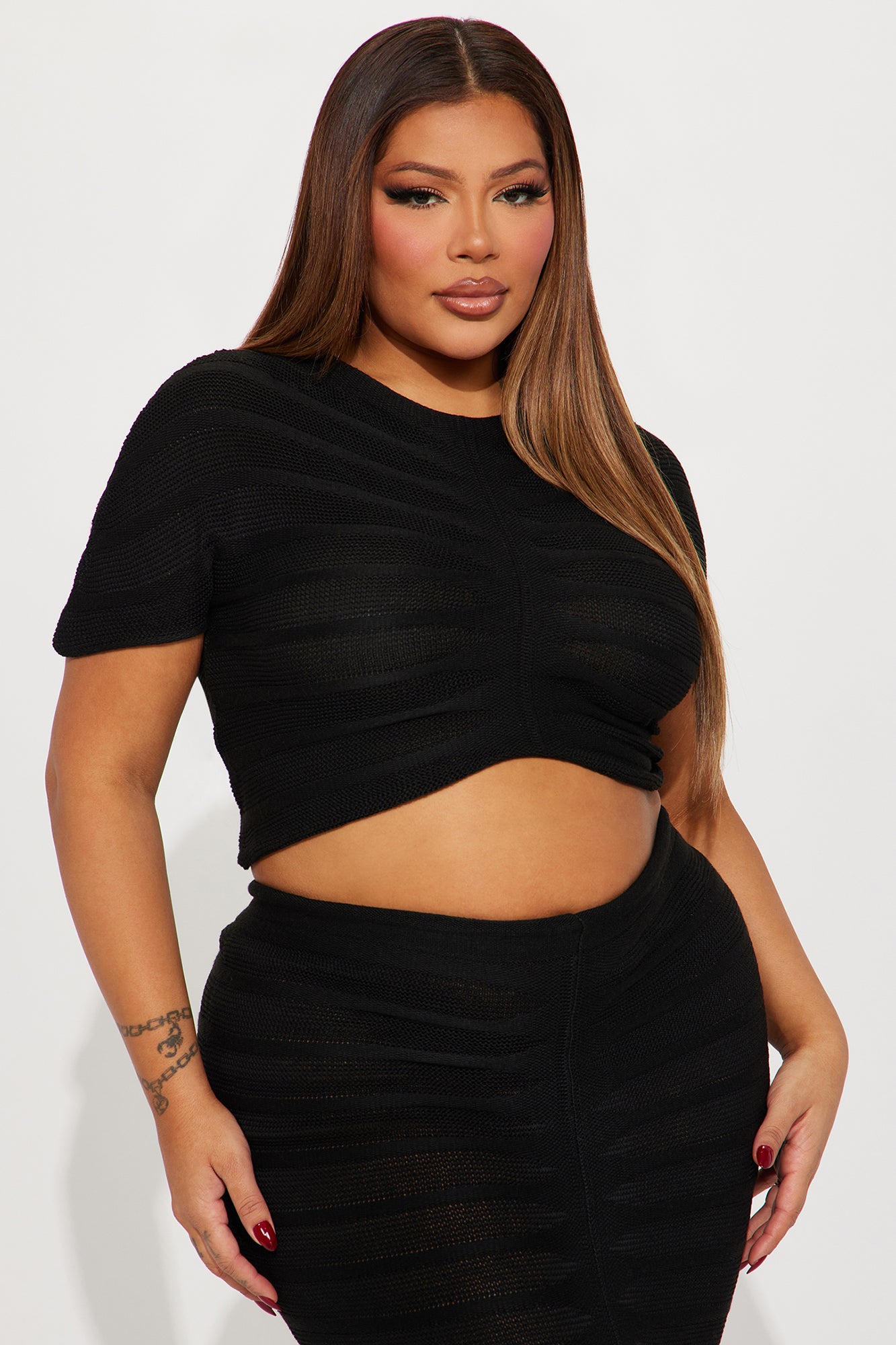 So In Love Skirt Set - Black