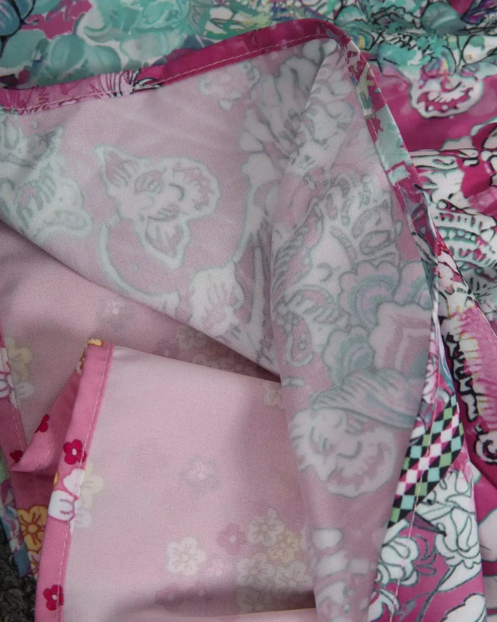 Super Sweet Pink Prairie Meadow Mini Dress