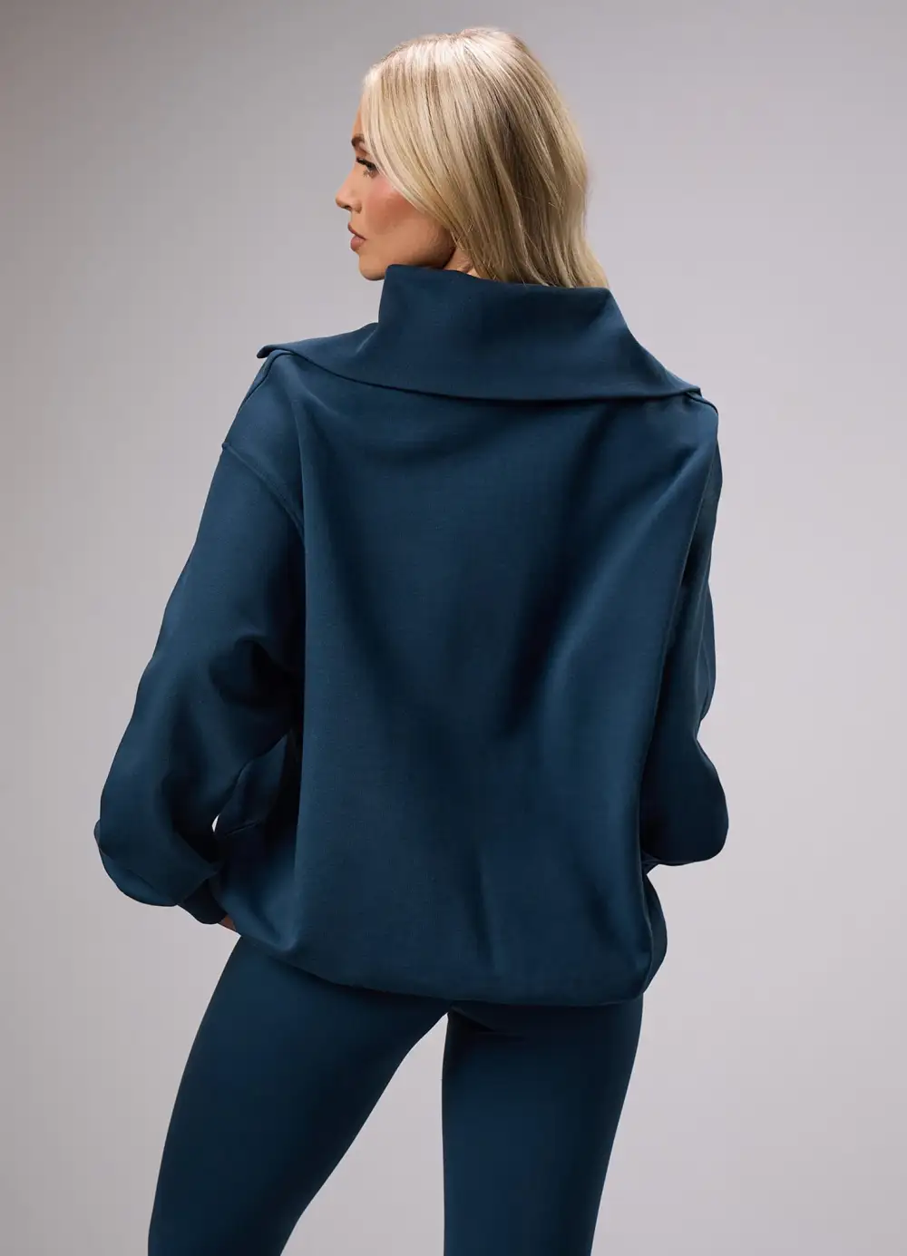 GKW Sports Luxe Rib Collar Funnel - Rich Blue