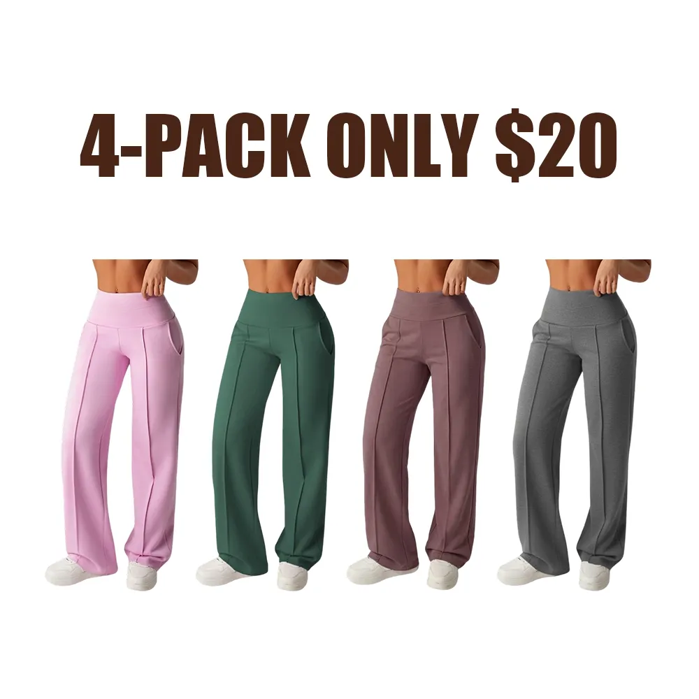 Women's Plain Loose Straight Leg Pants