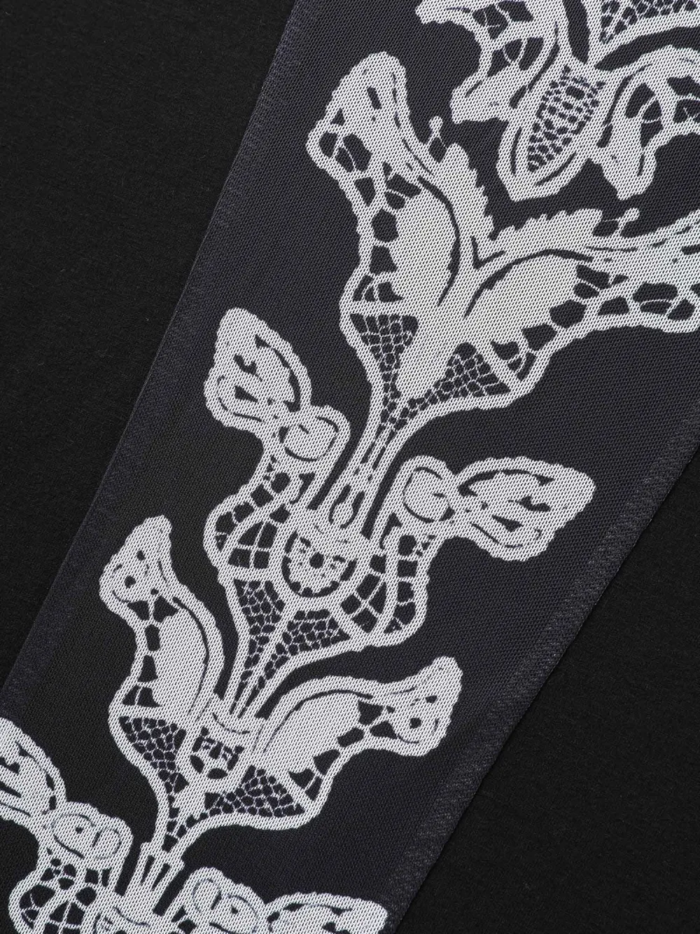 Back Sheer Halloween Print Solid Sweatshirt