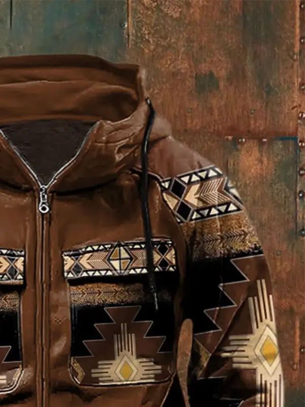 Men's Casual Retro Western Multi-Pocket Jacket