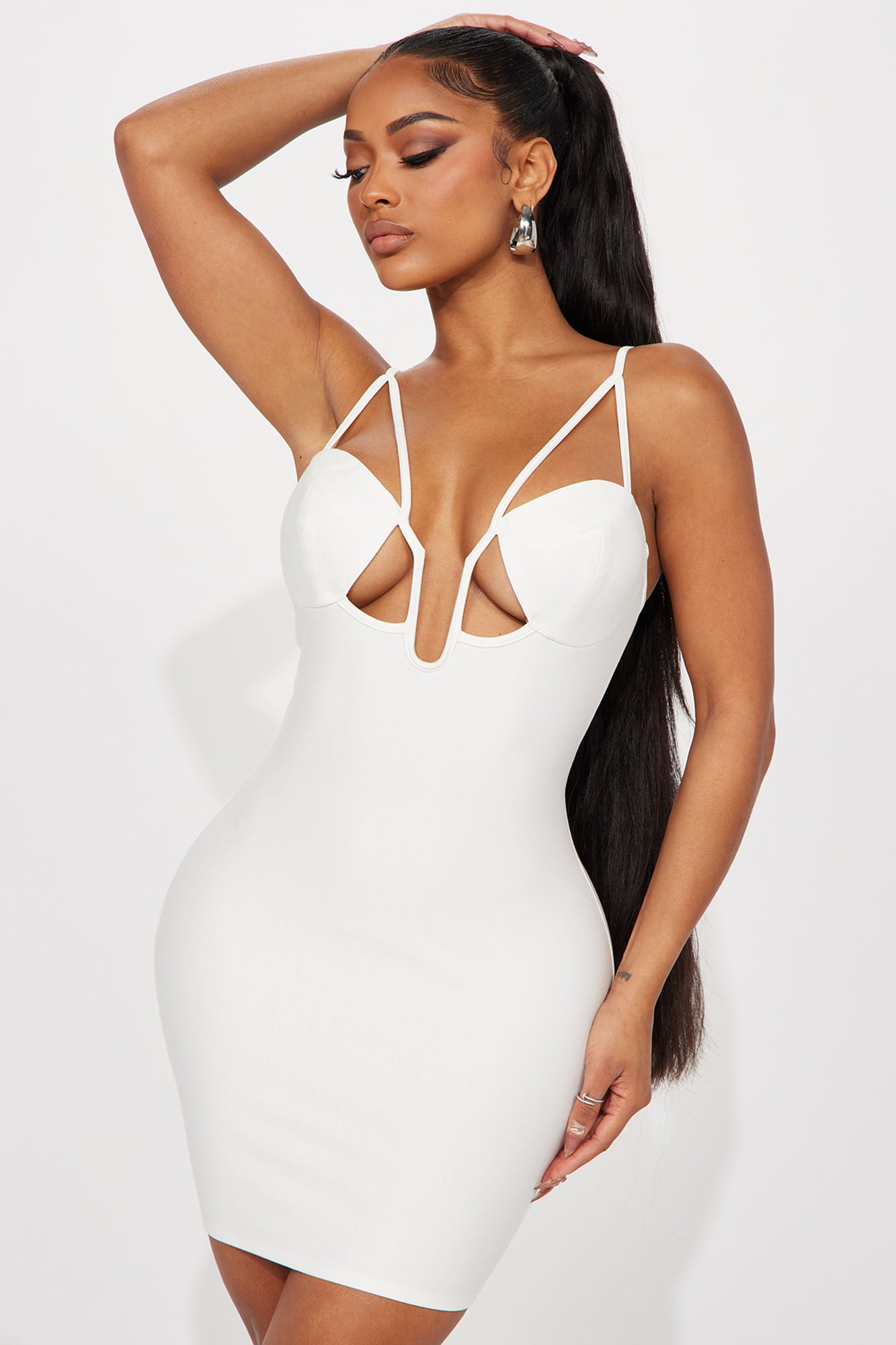 Amalina Mini Dress - White